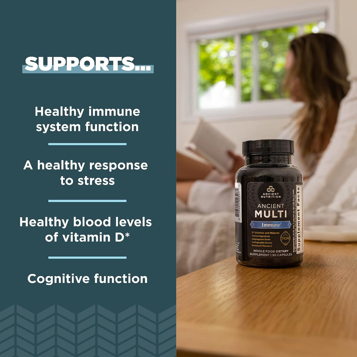 Ancient Nutrition Multivitamin for Immune Support – 90 Capsules - görsel 3