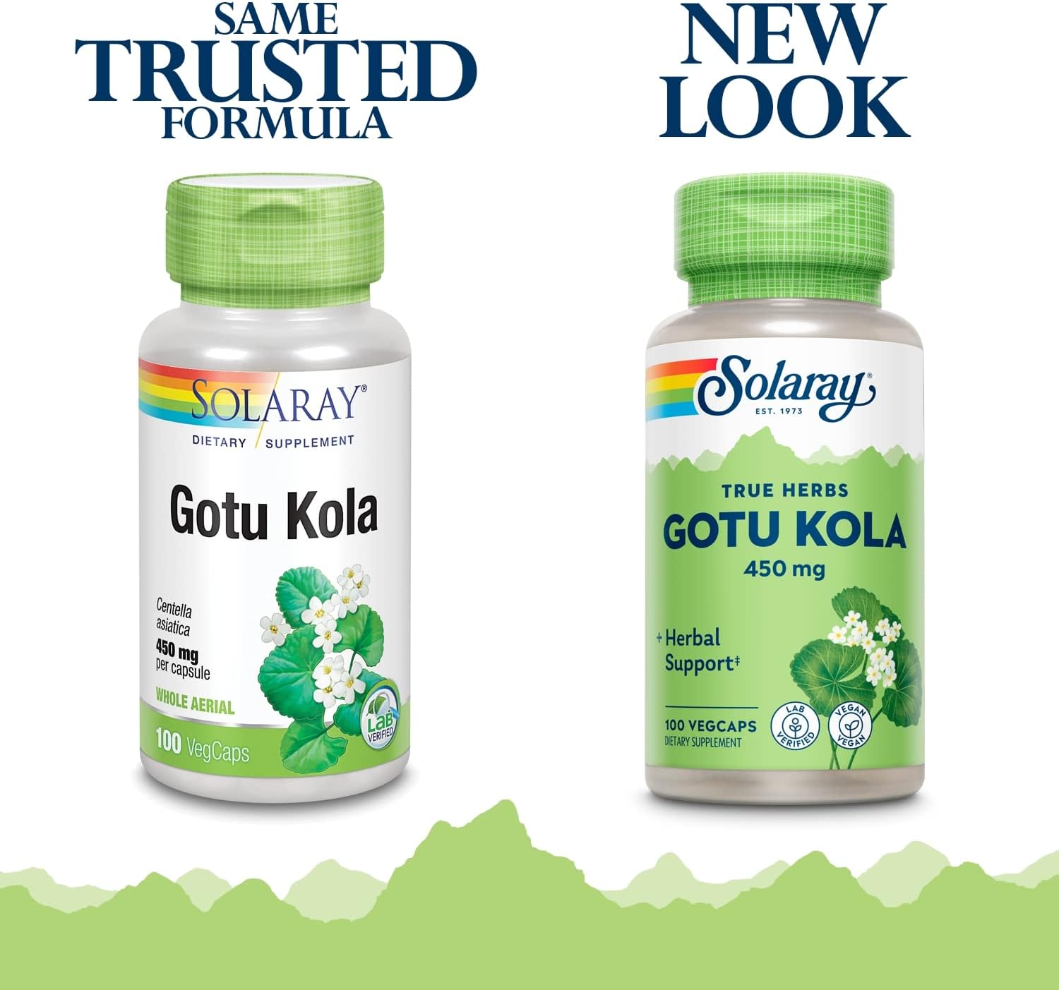 SOLARAY Gotu Kola 450 mg | Circulation Support | Non-GMO & Vegan | 100 Veg Capsules | Pack of 2 - görsel 2