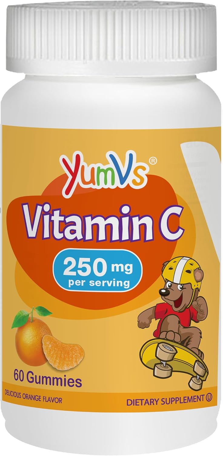 Yum-V's Chewable Vitamin C Gummies for Children – Orange Flavour – 60 Count - görsel 1