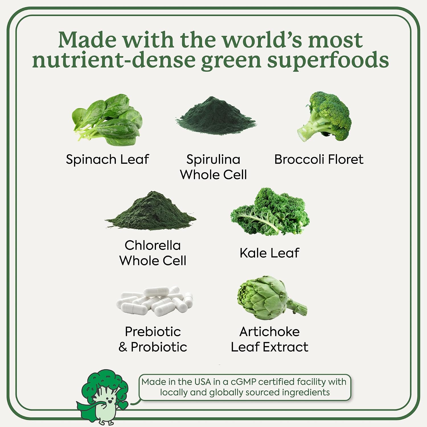 WonderGreens Kids Super Veggie Gummies - Sugar-Free Greens Gummies with Probiotics - Green Apple Flavour - 30 Count - görsel 4