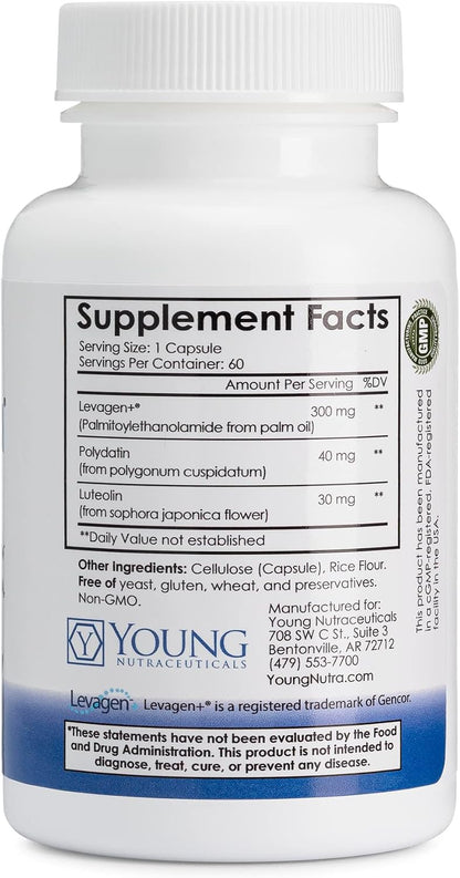 Mirica Advanced - 60 Capsules, High Absorption Formula with PEA, Luteolin & Polydatin for Nervous System Support