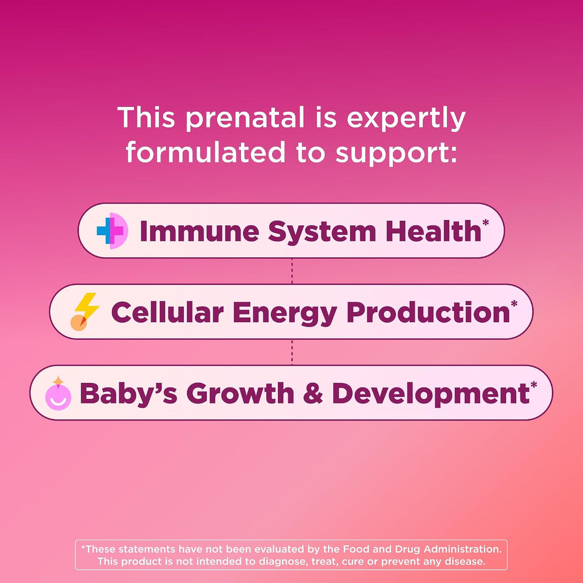 OLLY Prenatal Multivitamin Gummies, 30-Day Supply (60 Gummies) - görsel 4