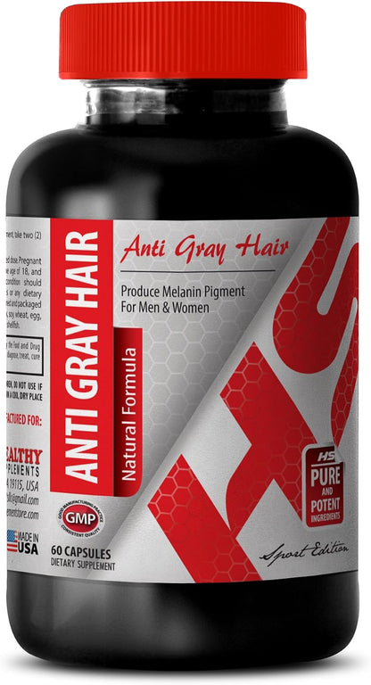 L-Tyrosine Anti Grey Hair Natural Formula - Hair, Skin & Nails Supplement