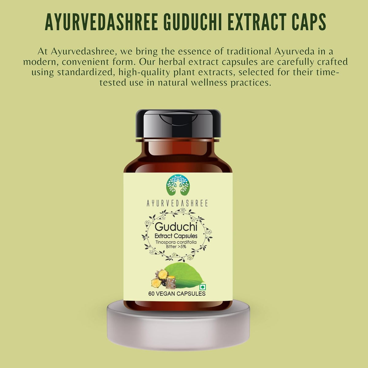 Guduchi Extract 500mg - 60 Vegetarian Capsules - görsel 3