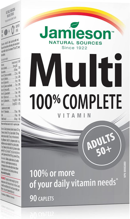 Jamieson Multi 100% Complete Vitamin - Adults 50+ - 90 Tablets