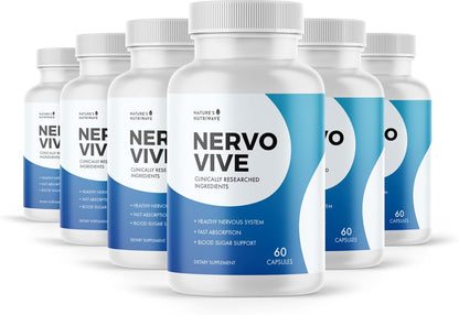 Nervovive – Botanical Capsules for Nerve Support, 60 Capsules (3-Month Supply)