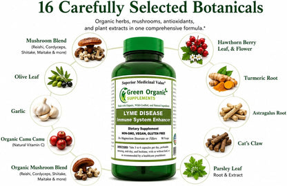 Green Organic Supplements Lyme Disease Immune System Support