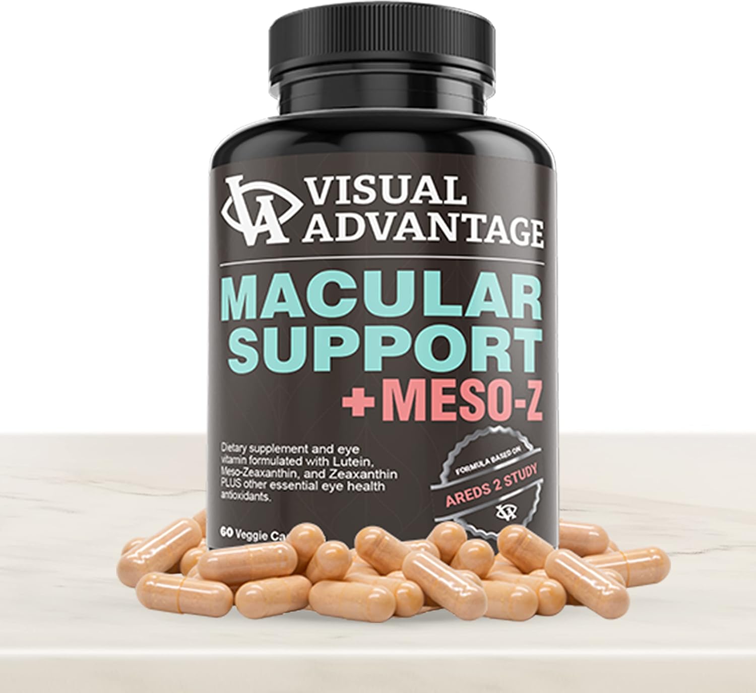 Visual Advantage® Macular Support + Meso-Z – Blue Light Eye Supplement with Triple Antioxidants for Advanced Protection Against Digital Screens (60 Capsules) - görsel 4