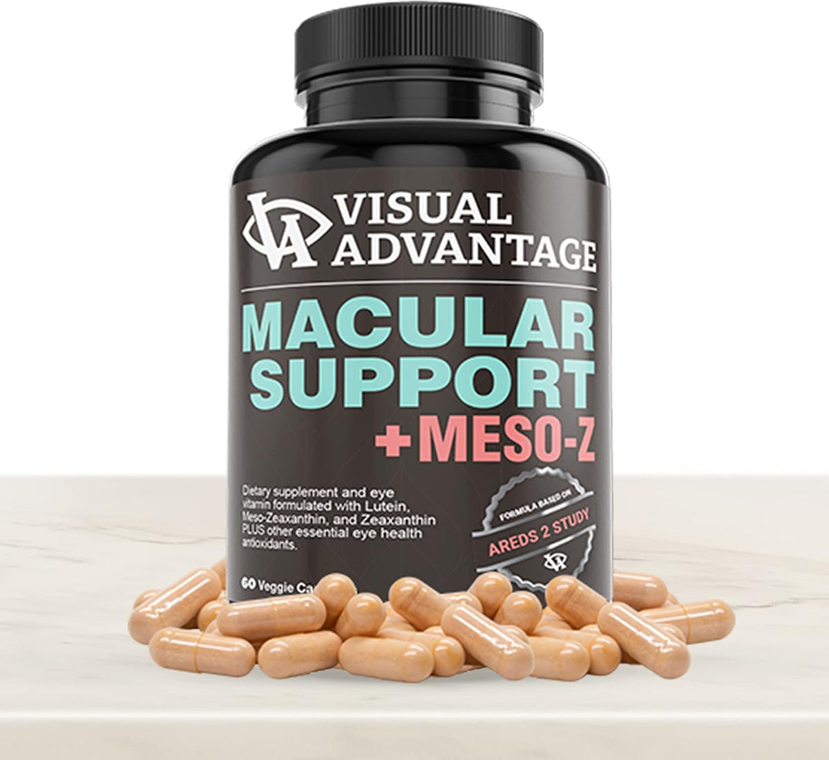 Visual Advantage® Macular Support + Meso-Z – Blue Light Eye Supplement with Triple Antioxidants (60 Capsules) - görsel 4