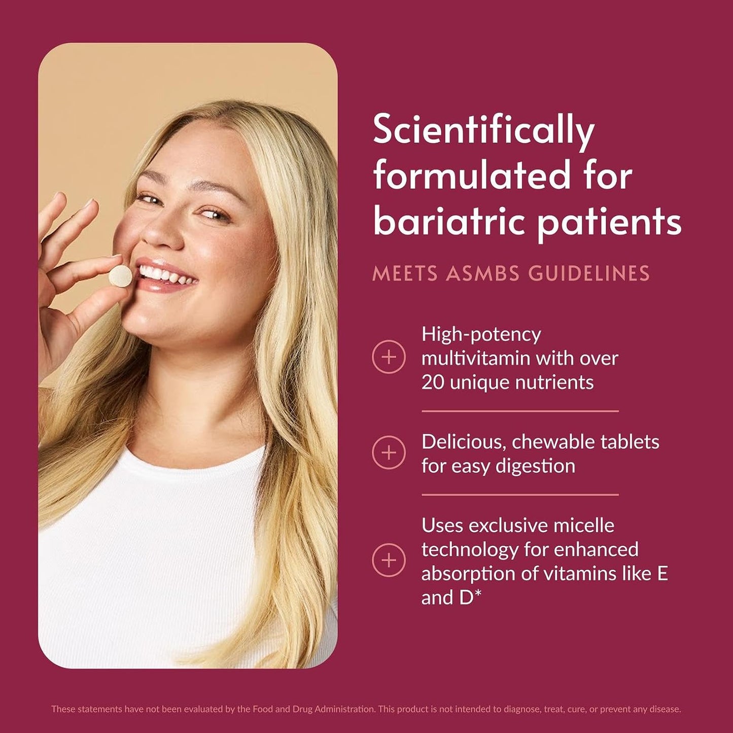 Bariatric Advantage Chewable Advanced Multi EA – High Potency Multivitamin with Iron, Mixed Fruit, 60 Tablets - görsel 2