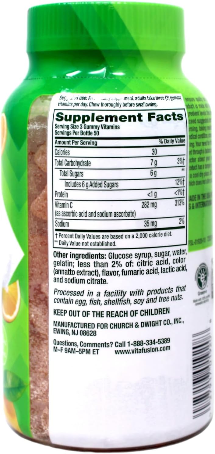 Vitafusion Power C Gummy Vitamins, 150 Count - görsel 4