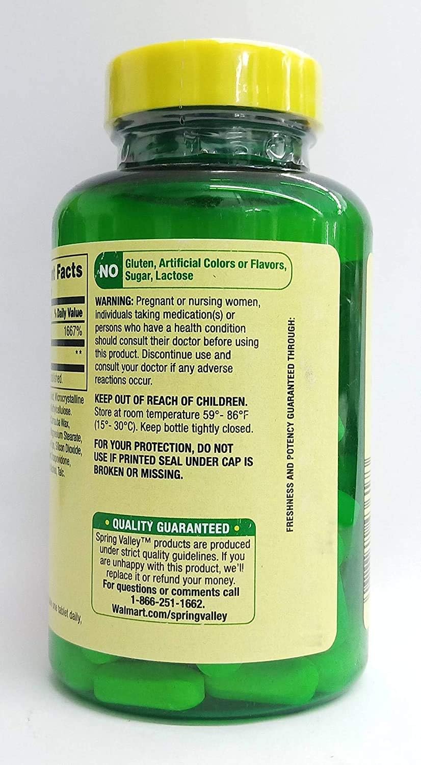 Spring Valley Vitamin C 1000 mg with Rose Hips, 100 Tablets - görsel 3