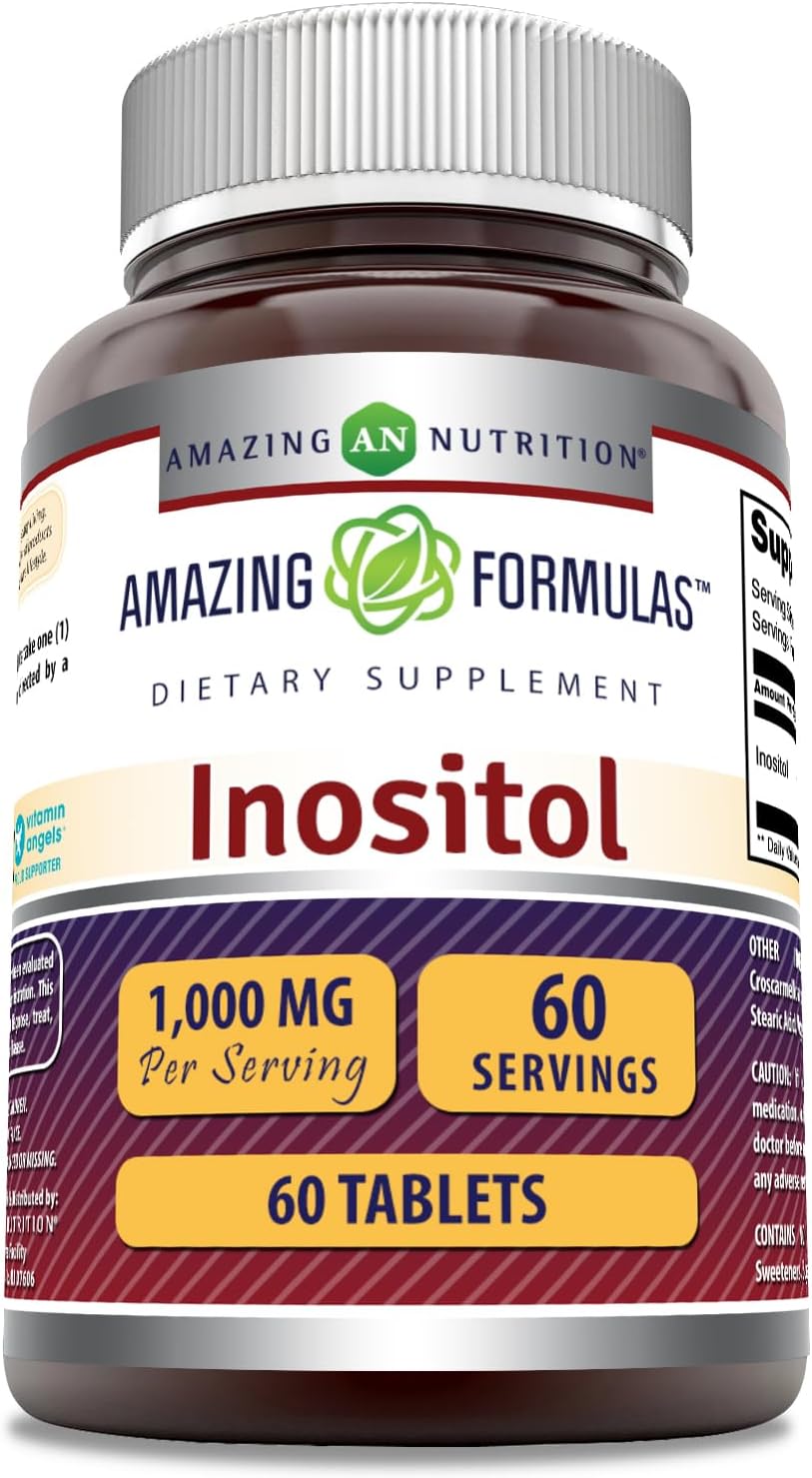 Amazing Formulae Inositol 1000mg Food Supplement, 60 Tablets - görsel 1