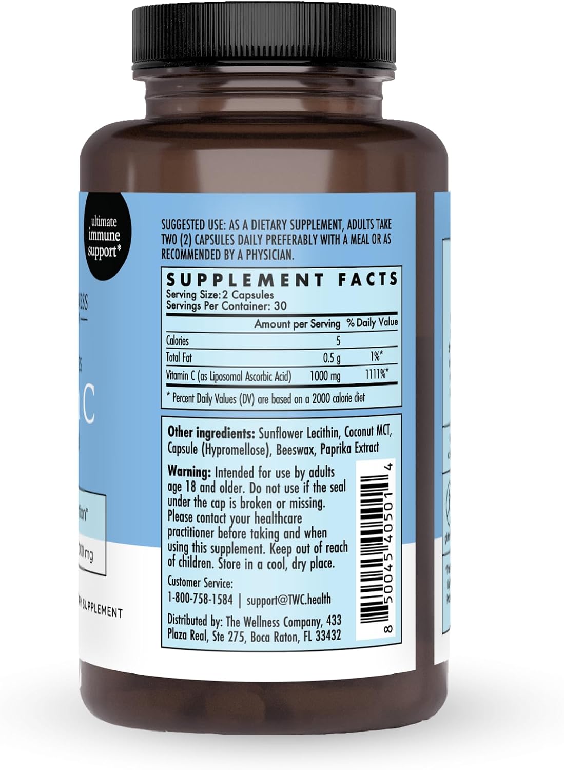The Wellness Company Liposomal Vitamin C – Enhanced Absorption for Immune Support | 30ct (1 Month Supply) - görsel 3