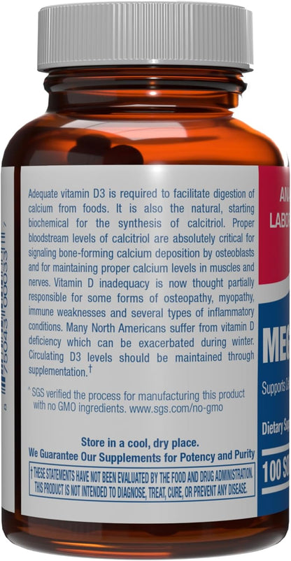 Vitamin D3 1000 IU High Absorption Supplement – Clinical Formula