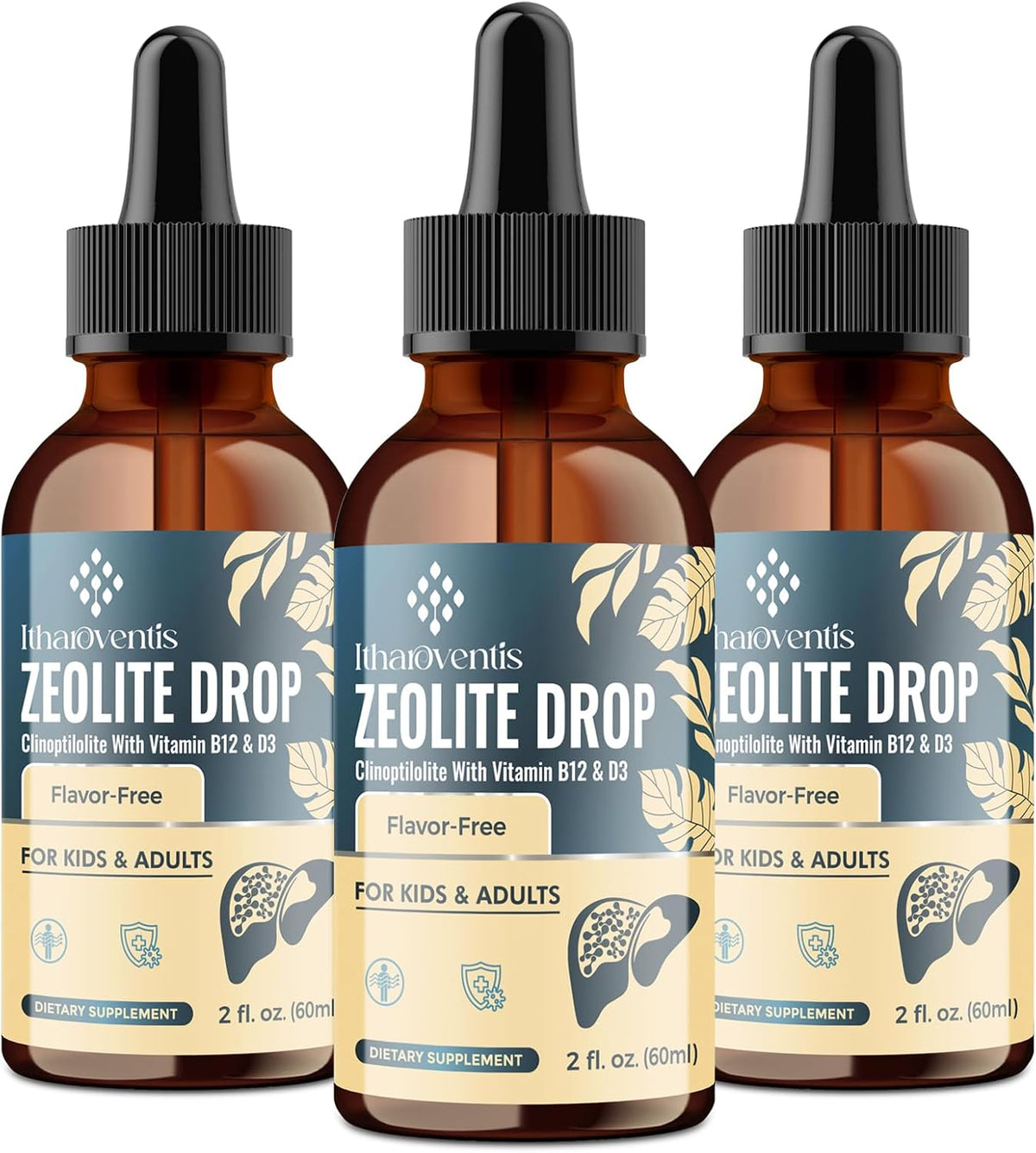 Itharoventis Zeolite Drops for Children and Adults – Natural Clinoptilolite with Methyl B12 & D3, Monk Fruit Flavour, 118 ml - görsel 8