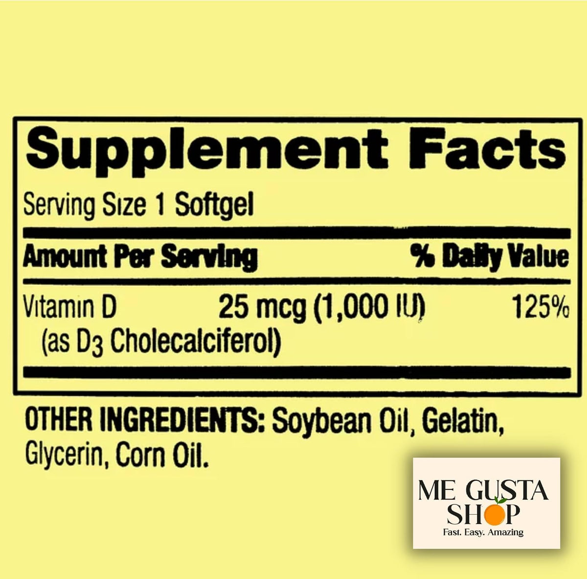 Vitamin D 1,000 IU (25 mcg) Softgels, 450 Count with Pill Case - görsel 2