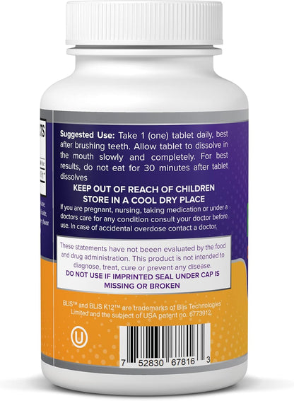 Oral Probiotic Supplement with BLIS K12 – 4 Billion CFU – Dairy-Free – Doctor Formulated