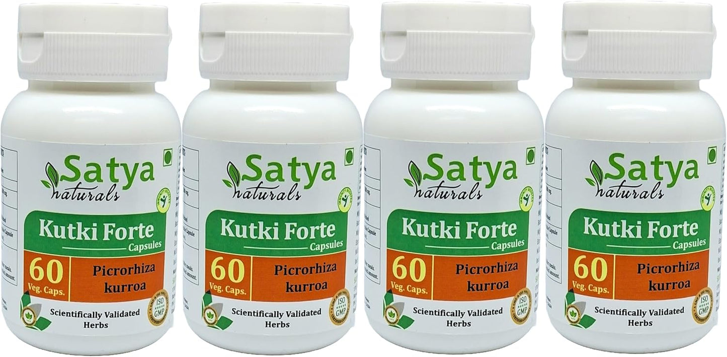 Satya Naturals Kutki Forte Capsule 500 mg - 60 Veg Capsules | Picrorhiza Kurroa Extract - görsel 7