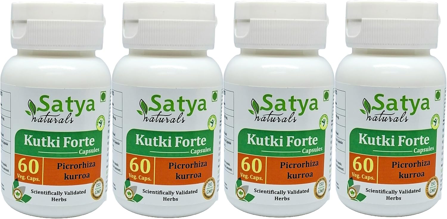 Satya Naturals Kutki Forte Capsule 500 mg - 60 Veg Capsules | Picrorhiza Kurroa Extract - görsel 7