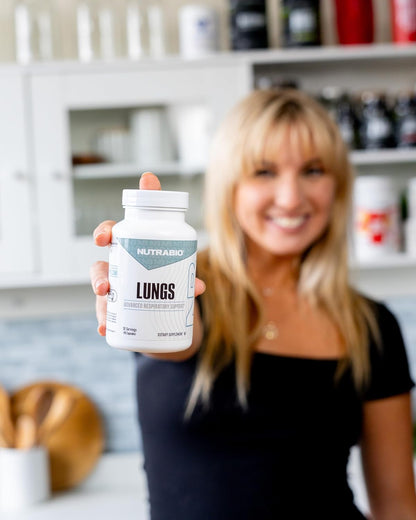 NutraBio Lungs Supplement - Respiratory and Immune Health Support with Immuno-LP20 - 90 Capsules