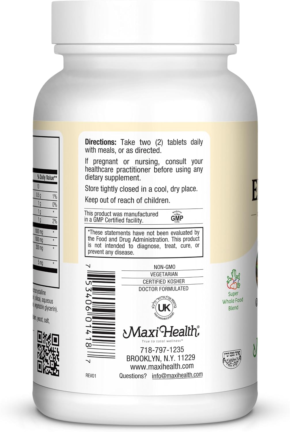 Maxi Health Max Energee - Natural Energy and Stamina Booster - 180 Tablets - görsel 3