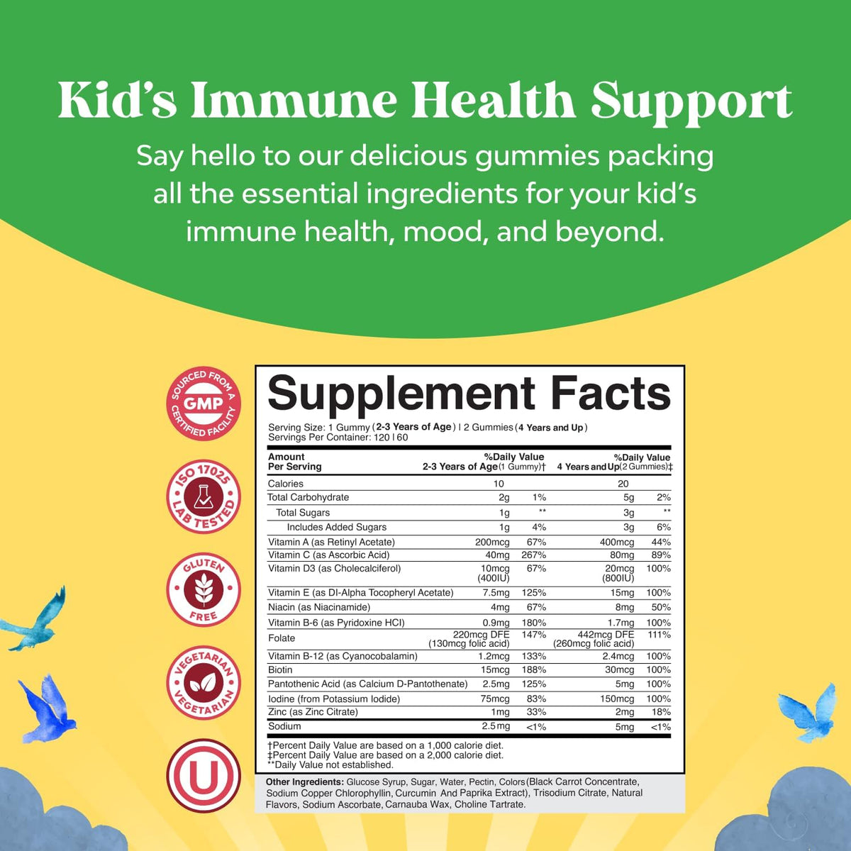 Natures Craft Plant Based Children's Multivitamin Gummies – 120 Gummies - görsel 5