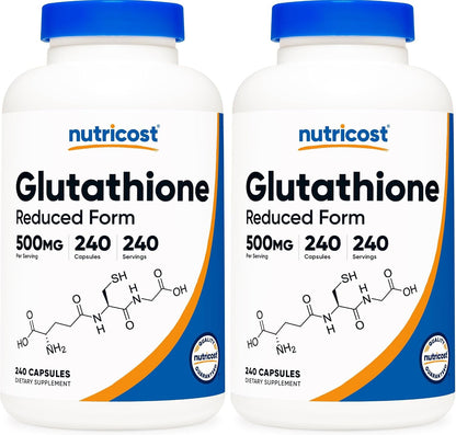 Nutricost Glutathione Capsules 500mg, 240 Capsules
