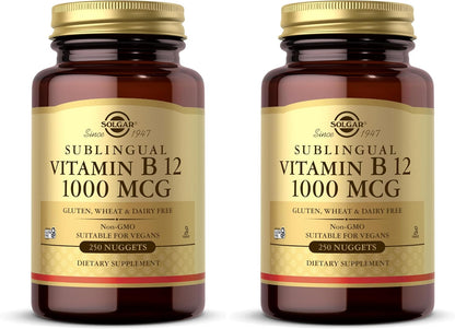 Solgar Vitamin B12 1000 mcg Sublingual Nuggets, 100 Pack