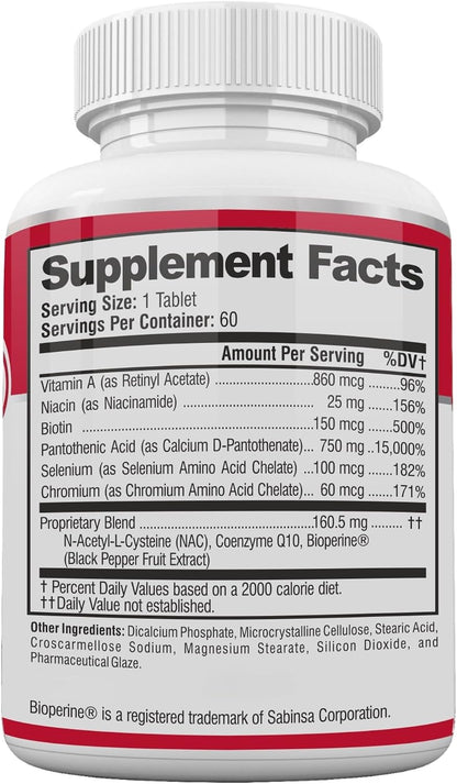 Acnetame Acne Pills – Vitamin Supplement for Clear Skin – 60 Tablets