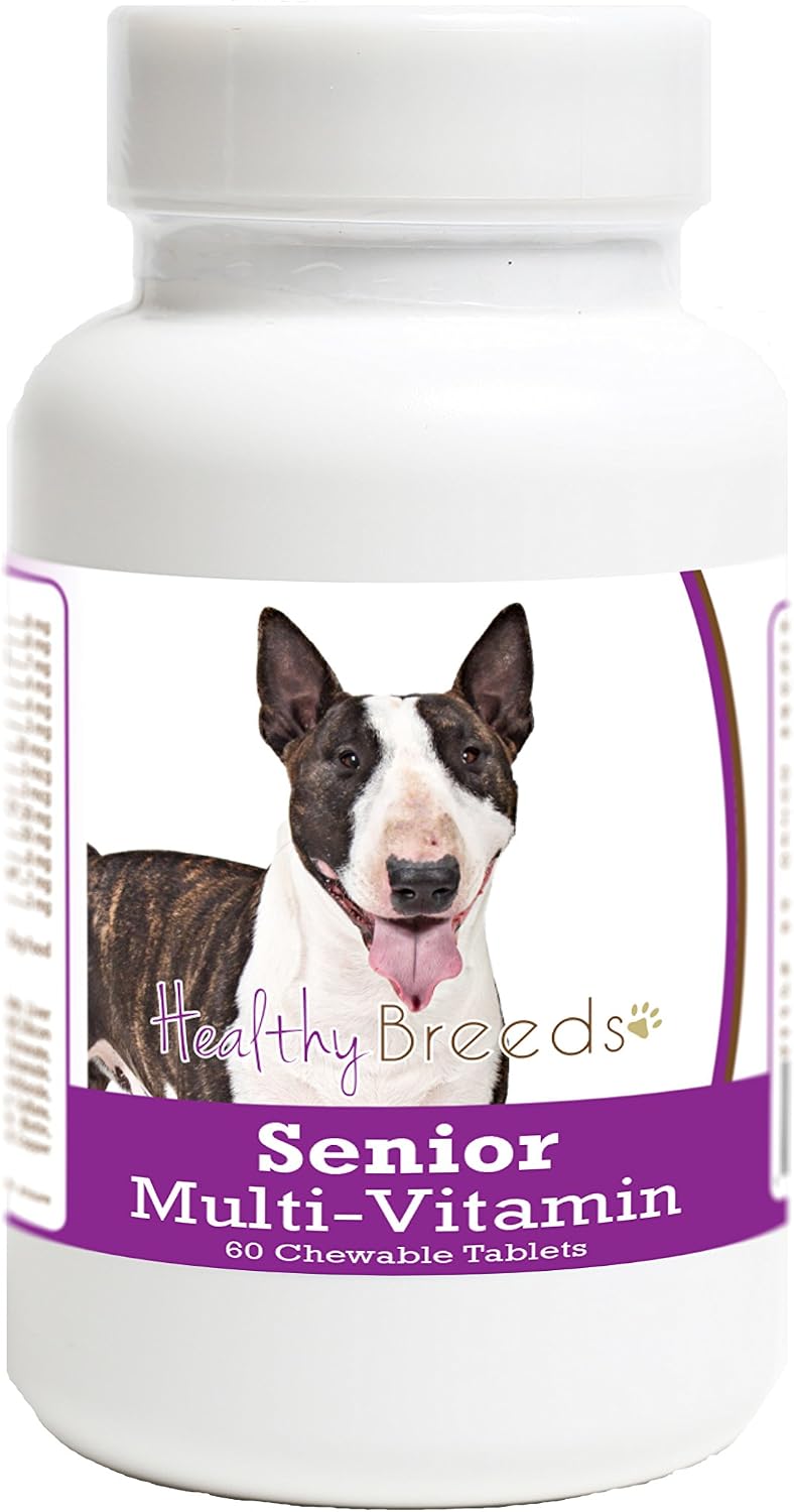 Healthy Breeds Miniature Bull Terrier Senior Dog Multivitamin Tablets 60 Count - görsel 1