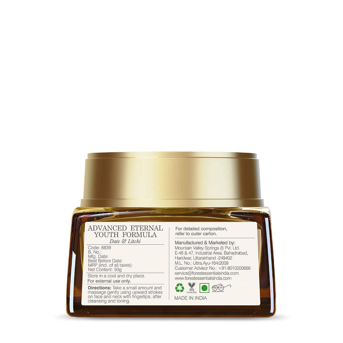 Forest Essentials Date & Litchi Eternal Youth Formula - 50g - görsel 4