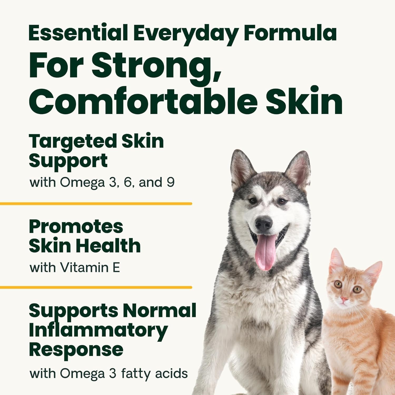 VetriScience Omega Healthy Skin and Coat Capsules for Dogs and Cats, 90 Count - görsel 4