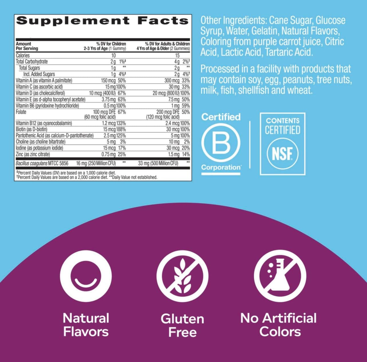 OLLY Kids Multivitamin + Probiotic Gummies, Berry, 320 Count (2 Pack of 160) - görsel 3