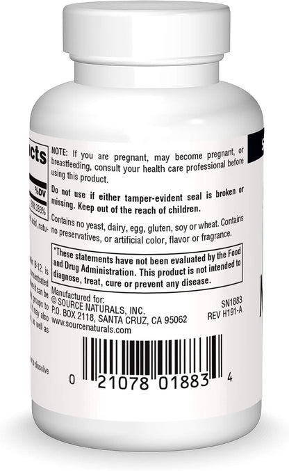 Source Naturals Methylcobalamin Vitamin B12 5 mg Cherry Flavoured Lozenges
