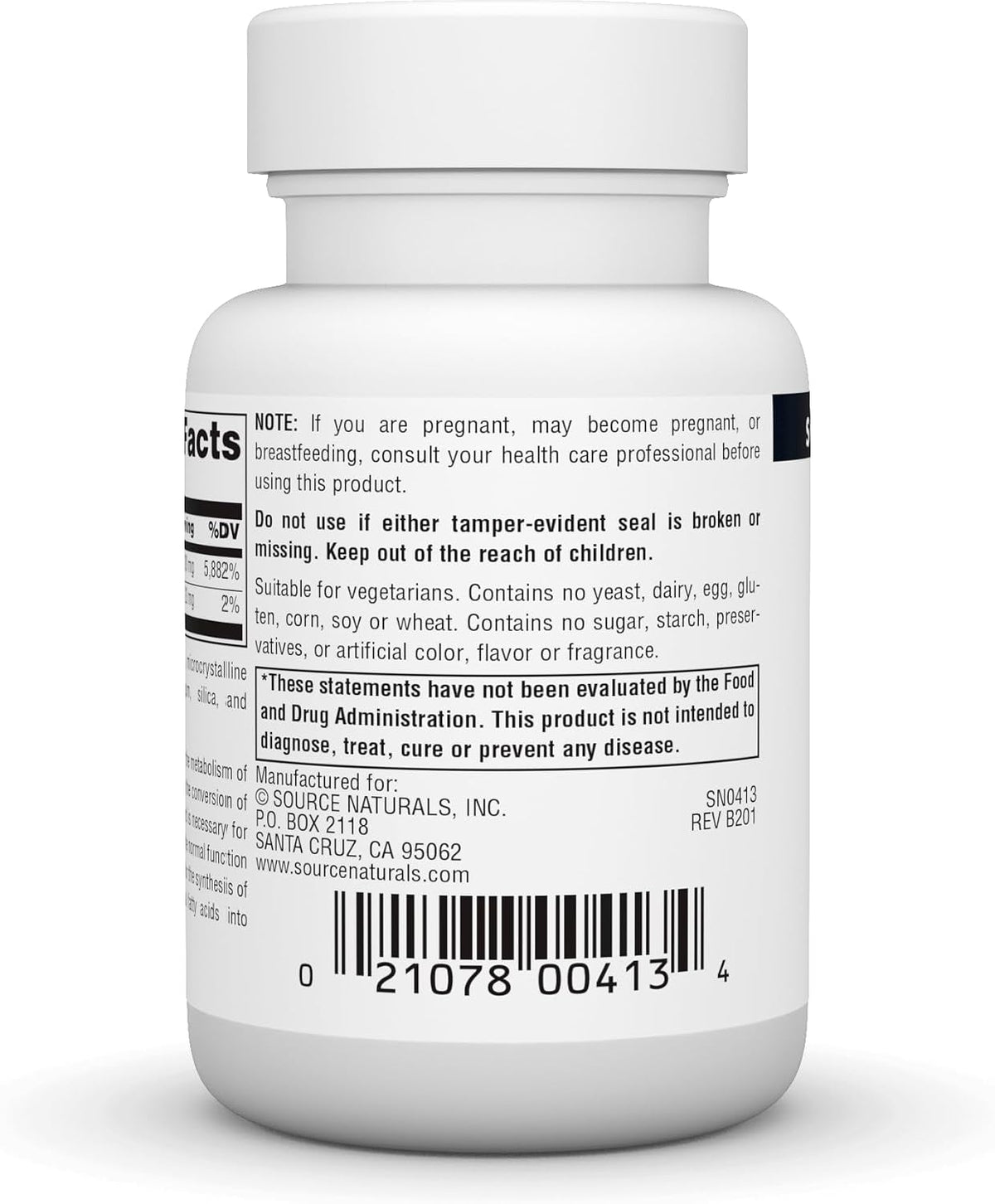 Source Naturals Vitamin B-6 100mg – 100 Tablets - görsel 3