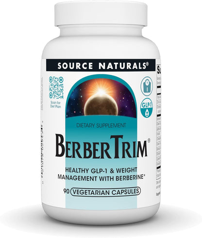 Source Naturals BerberTrim – Berberine Complex for Weight Management*, Vegetarian Capsules (90 Count)