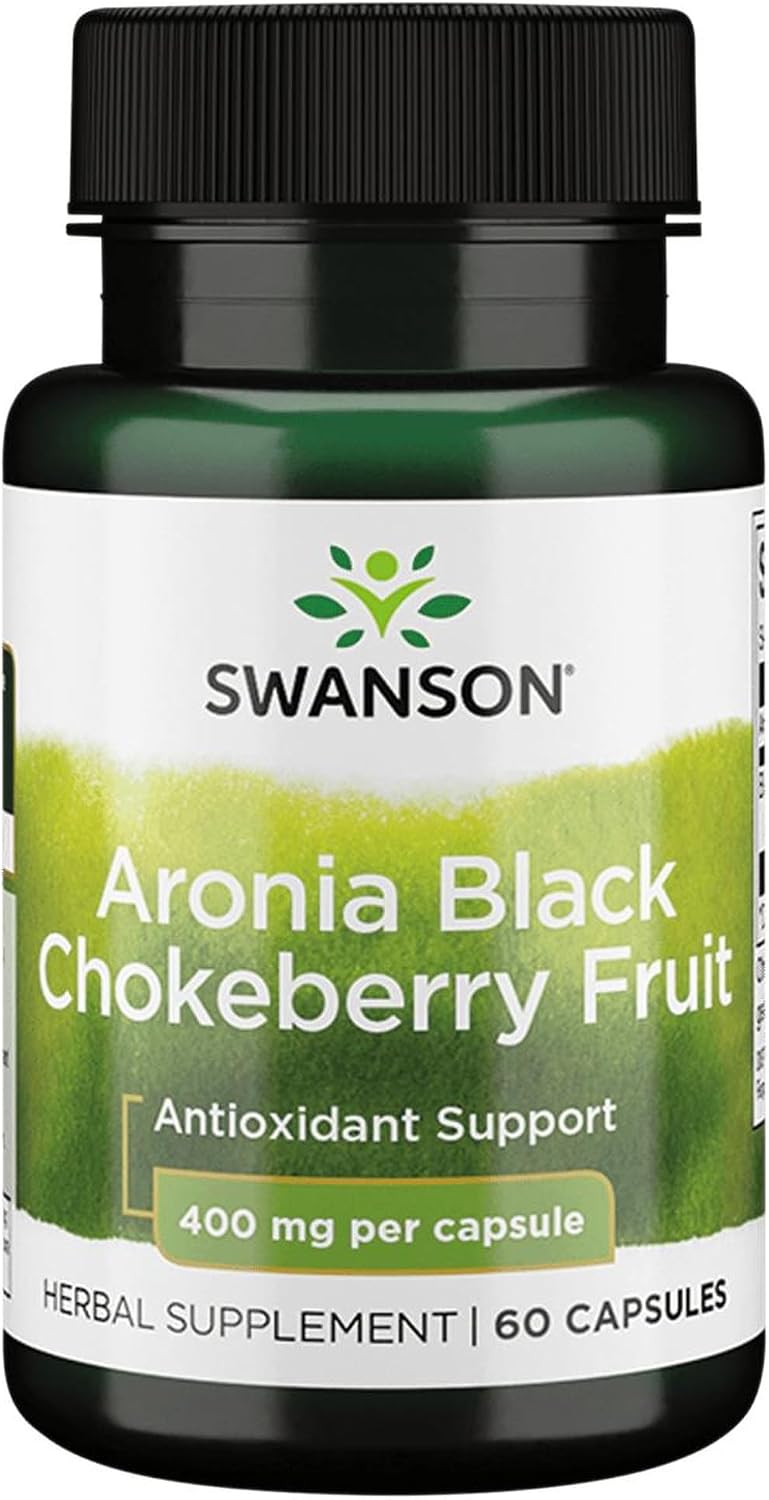 Swanson Full Spectrum Aronia (Chokeberry) 400 mg, 60 Capsules - görsel 1