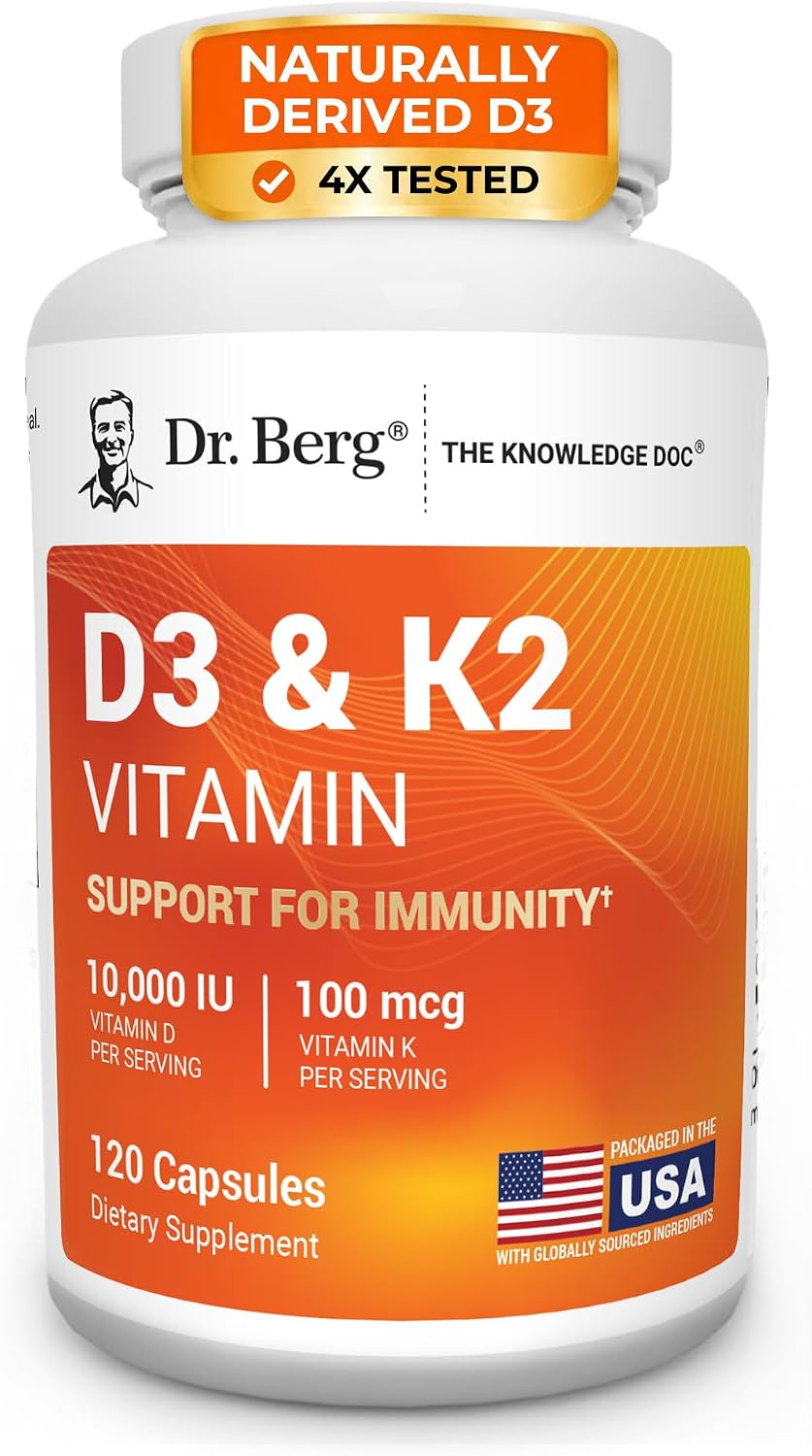 Dr. Berg Maximum Strength D3 K2 5000 IU - 60 Capsules - görsel 10