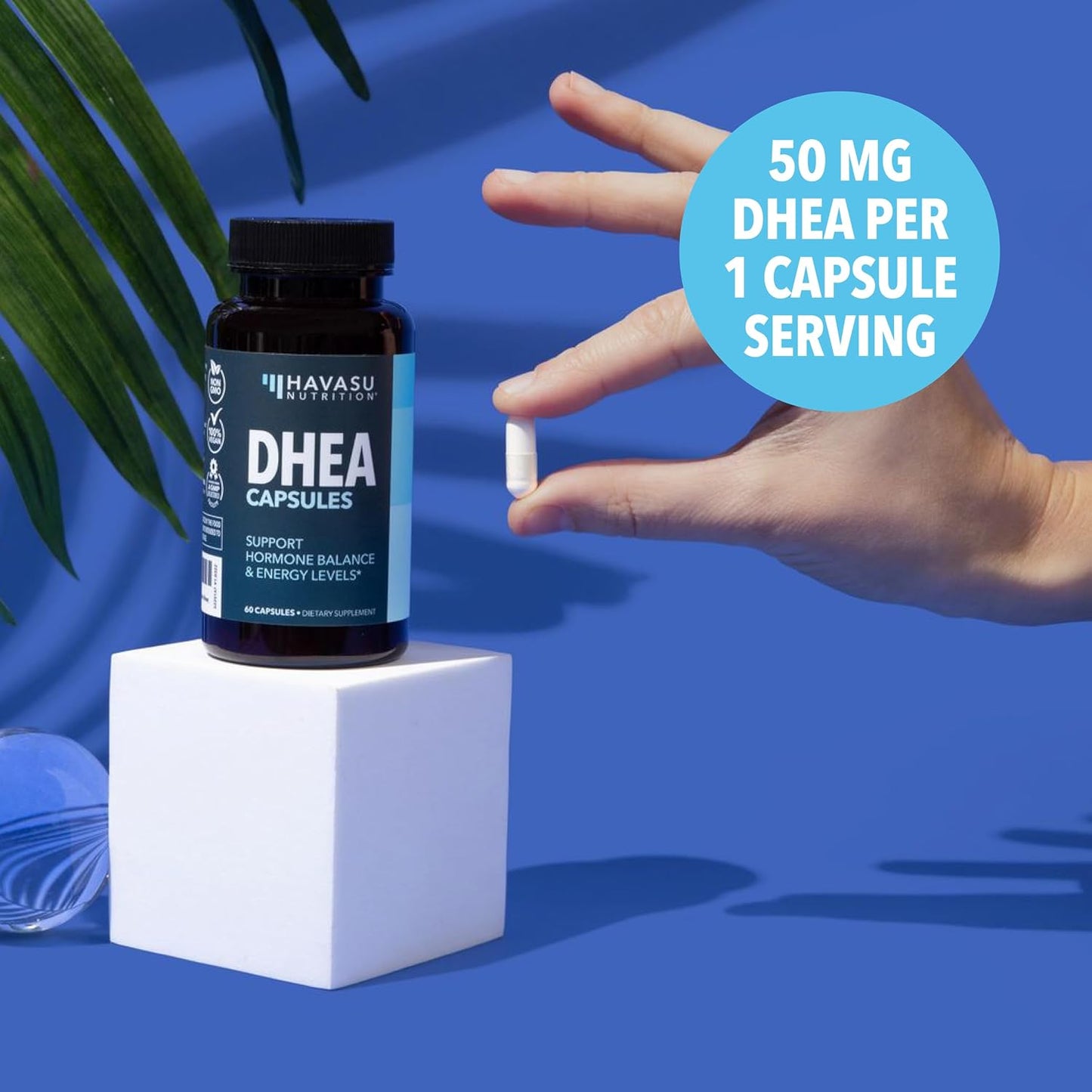 HAVASU NUTRITION DHEA 50mg - Hormone Balance Supplement, 60 Capsules - görsel 8
