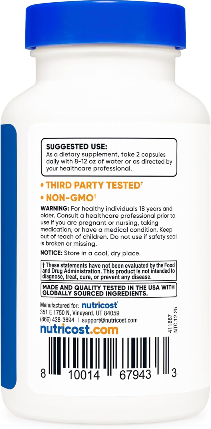 Nutricost Men's Multivitamin - 120 Capsules (3 Pack) - görsel 4
