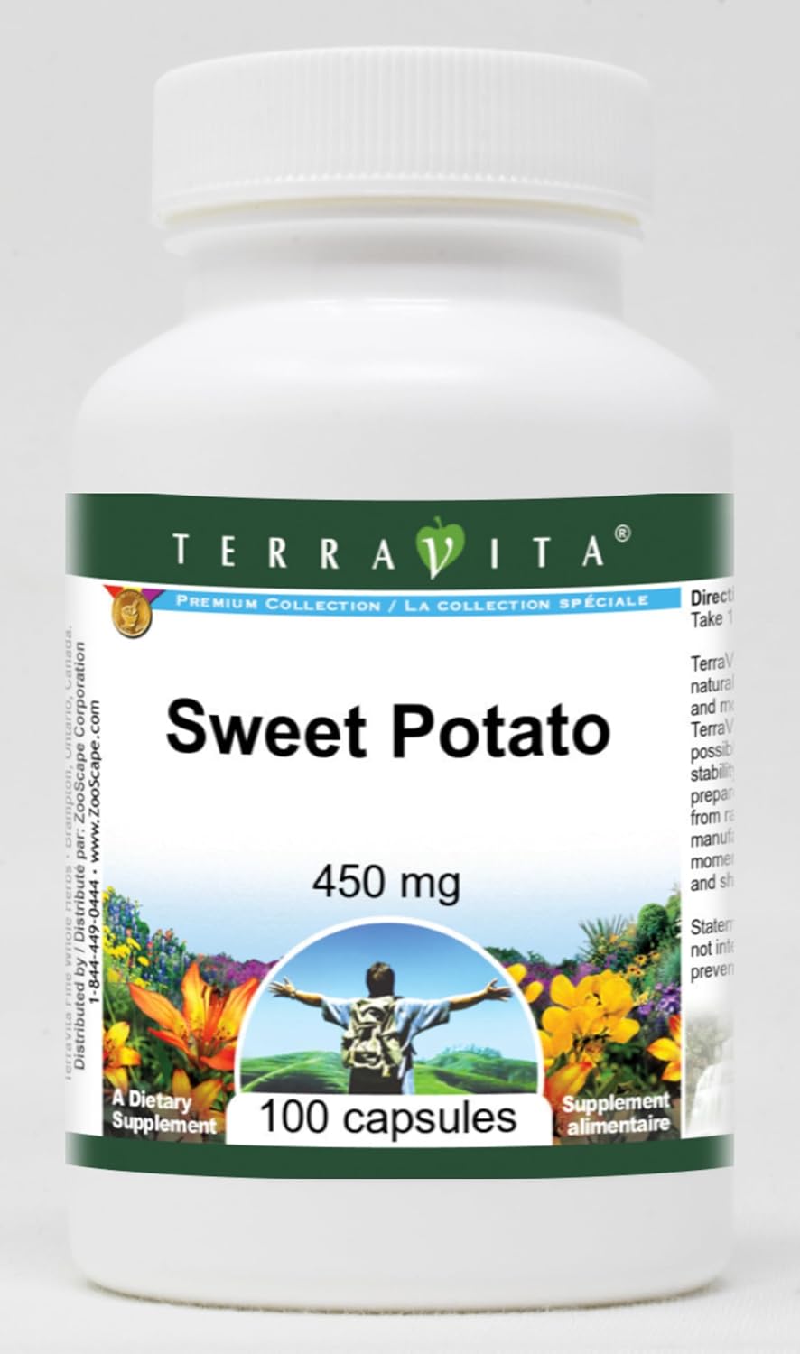 Sweet Potato 450 mg Food Supplement - 100 Capsules (3-Pack) | TerraVita - görsel 1