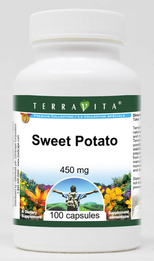 Terravita Sweet Potato - 450 mg (100 – Adults seeking a convenient whole-food nutrient source – Image 1