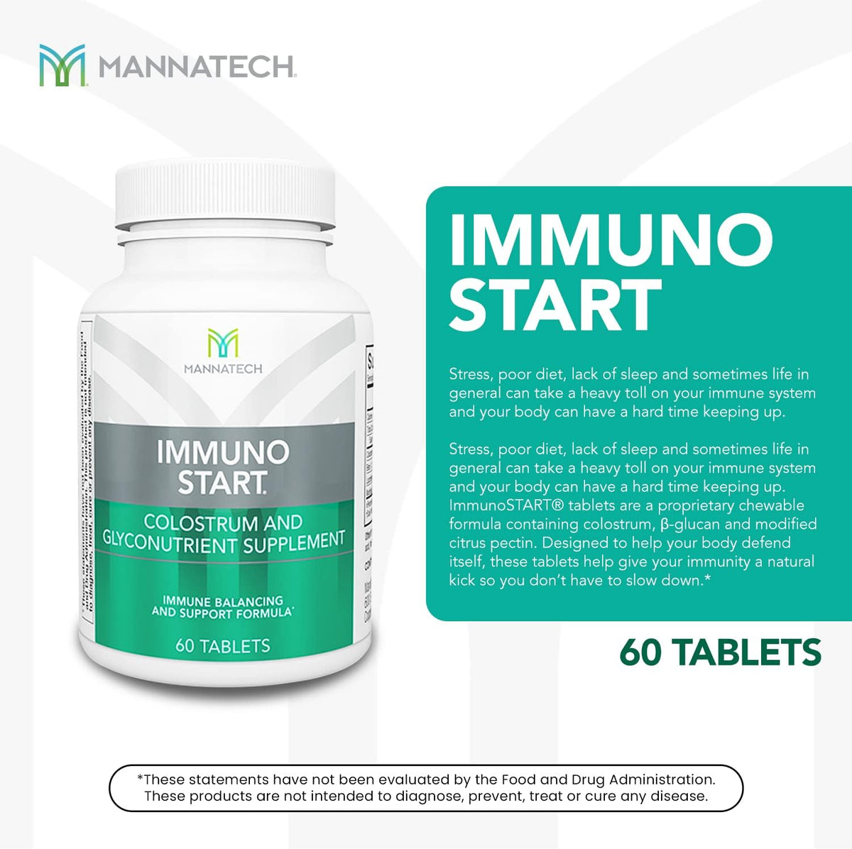 Mannatech ImmunoSTART Supplement - 60 Tablets - görsel 3