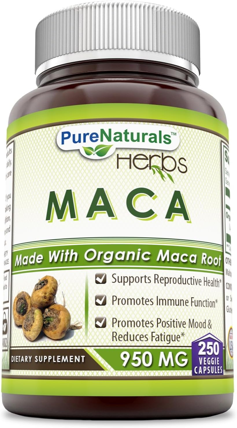 Pure Naturals Maca 950 mg 250 Capsules - görsel 1