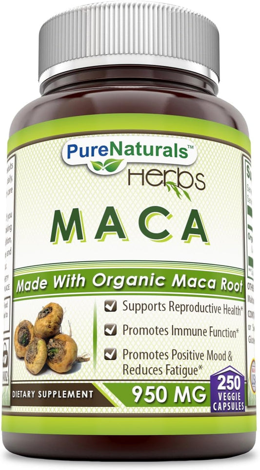 Pure Naturals Maca 950 mg, 250 Capsules