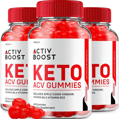 Activ Boost Keto ACV Gummies (3 Pack) - 180 Gummies
