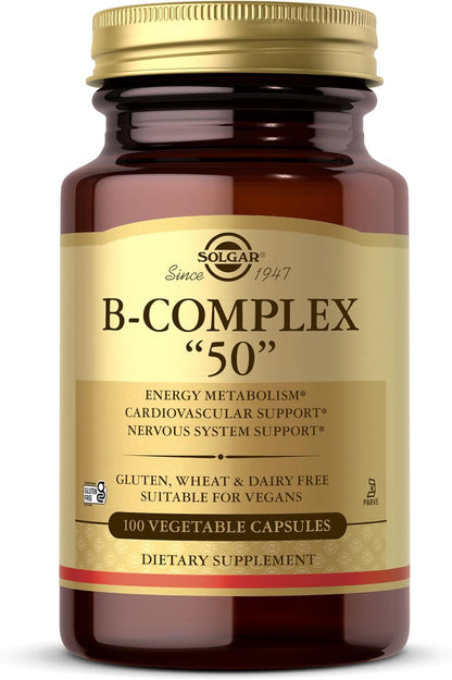 Solgar B-Complex "50", 250 Vegetable Capsules