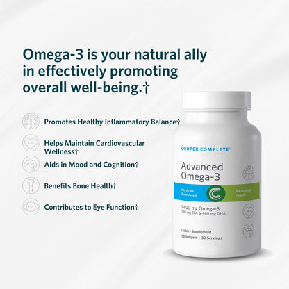 Cooper Complete Basic One Multivitamin with Iron + Omega-3, 60 Day Supply