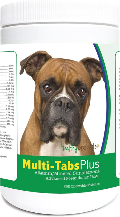 Healthy Breeds Boxer Multi-Tabs Plus Chewable Tablets 365 Count